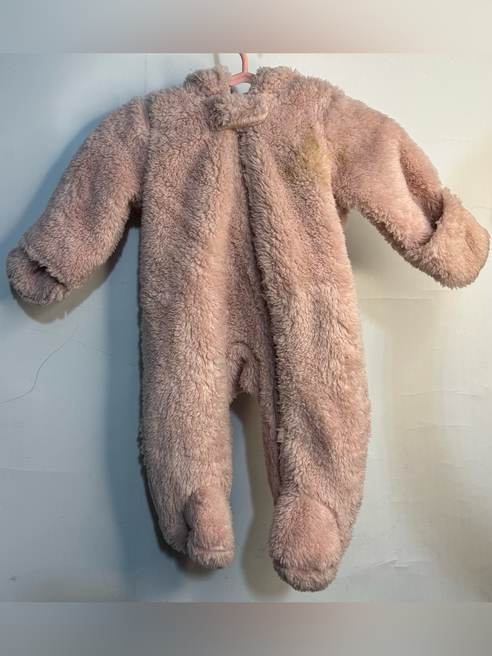 Carter's Just One You Hooded Sherpa Jumpsuit Baby Girl Newborn (0M)